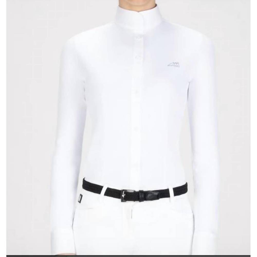 NEW EQUILINE victoria show shirt in white